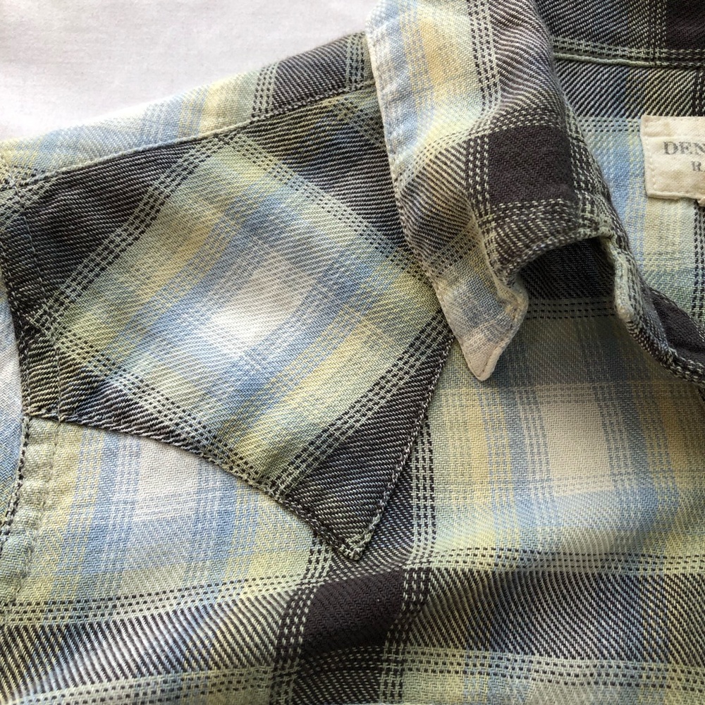 Ralph Lauren denim & supply pearl snap sawtooth cotton womens button up M rodeo - Picture 5 of 13
